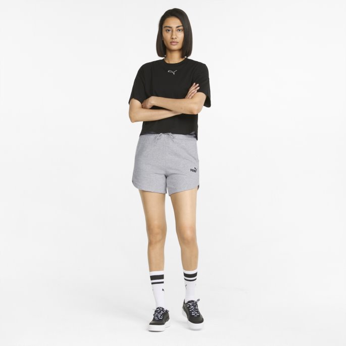 Lysegrå Lyng Puma På Tilbud Nødvendig Dameshorts Med Høy Midje