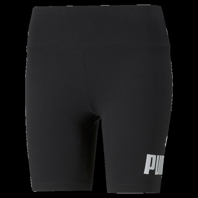 Svart Puma På Salg Nødvendighetslogo Korte Leggings For Kvinner