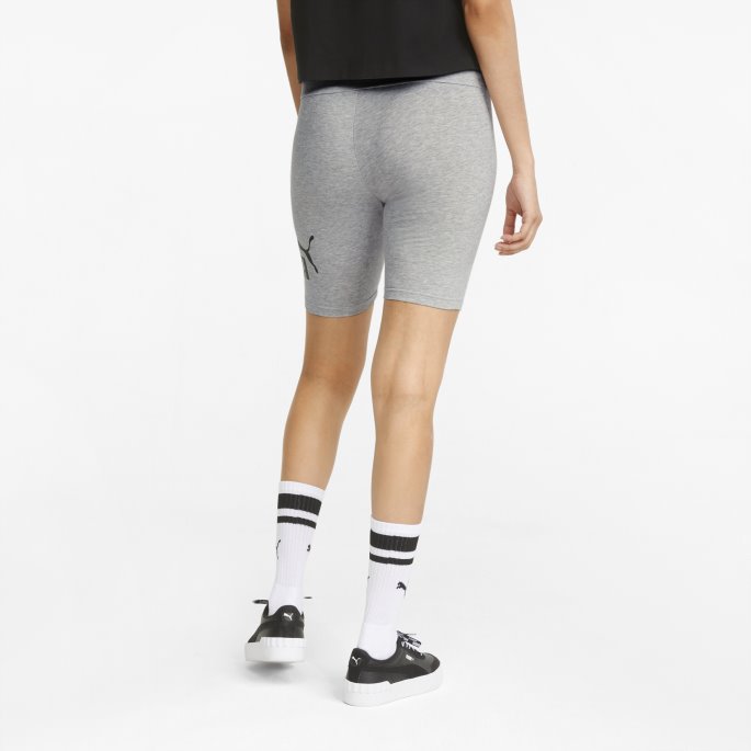 Lysegrå Lyng Puma På Tilbud Essensielle Logo Korte Leggings For Kvinner