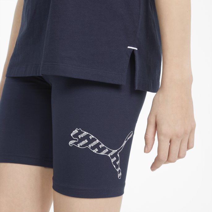 Puma På Tilbud Power Korte Ungdomsleggings Peacoat