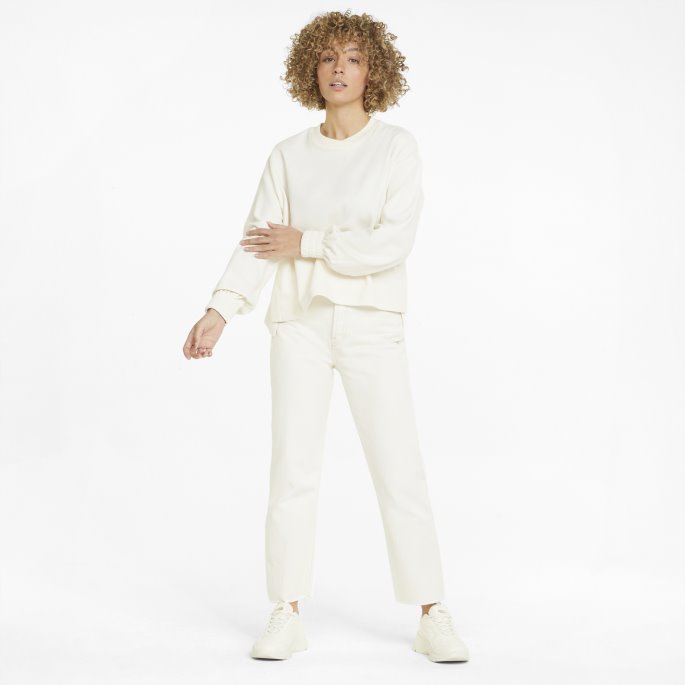 Ingen Farge Hennes Sommer Crew Neck Damegenser Puma På Tilbud