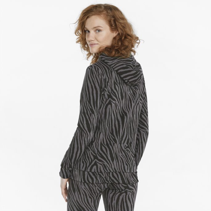 Puma På Tilbud Svart Essentials+ Tiger Hettegenser For Kvinner