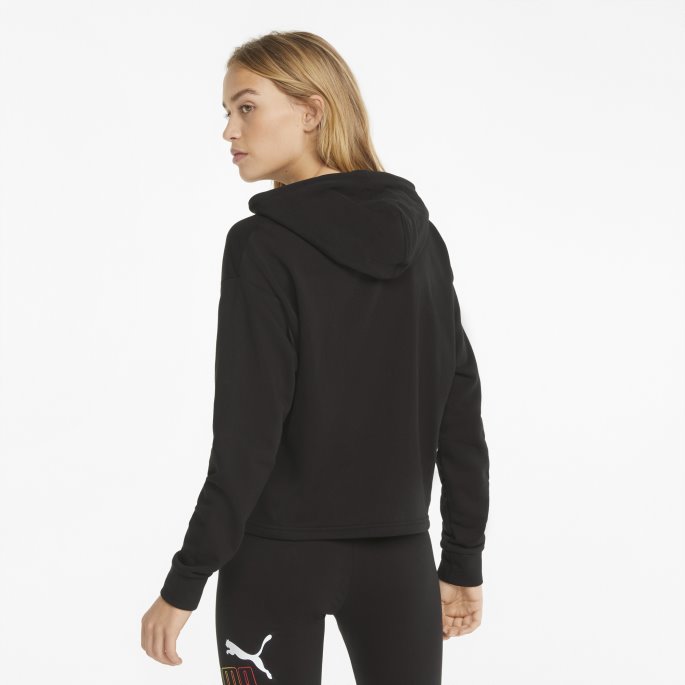 Puma På Tilbud Essentials+ Cropped Dame Hettegenser Svart