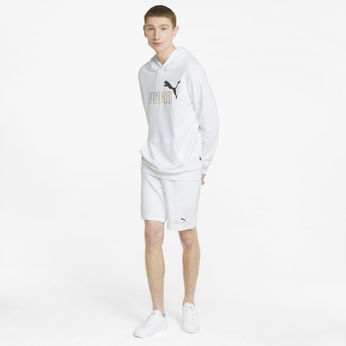 Essentials+ Rainbow Hettegenser For Menn Hvit Puma På Salg