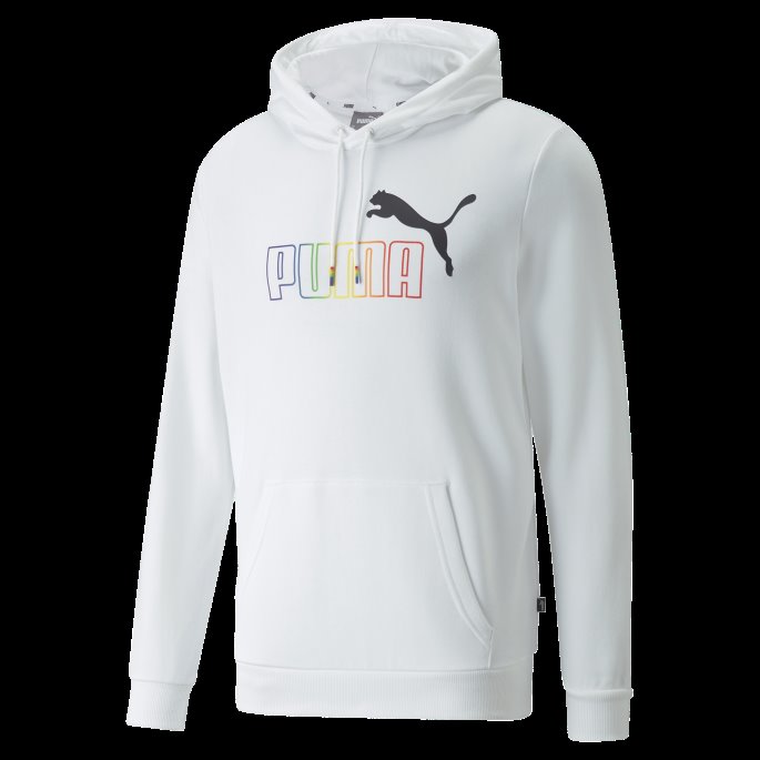 Essentials+ Rainbow Hettegenser For Menn Hvit Puma På Salg