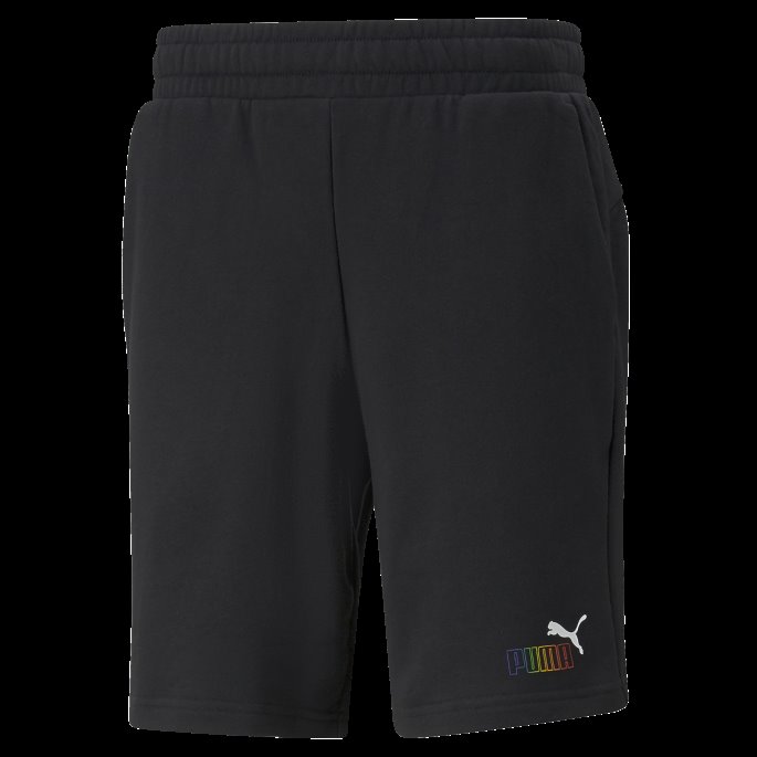 Essentials+ Rainbow Sweatshorts For Menn Puma På Tilbud Svart
