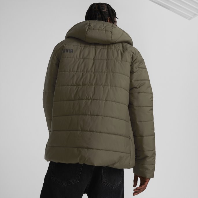Essentials Polstret Jakke Menn Puma På Salg Dyp Oliven