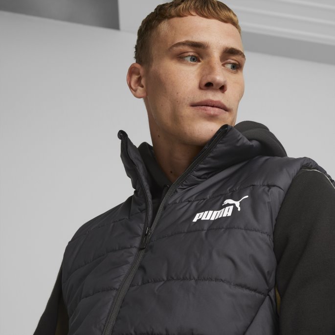 Puma På Tilbud Svart Nødvendig Polstret Vest Herre