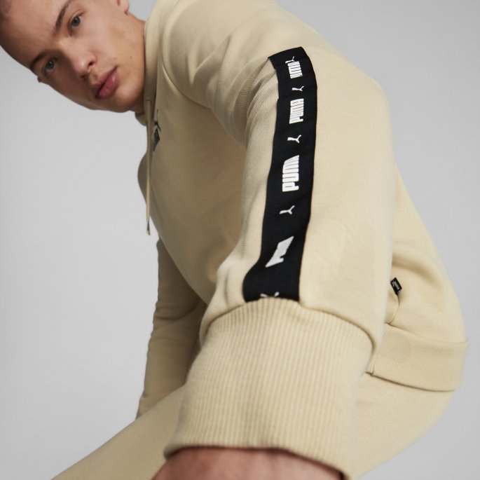Essentials+ Tape Hettegenser For Menn Puma På Tilbud Lett Sand
