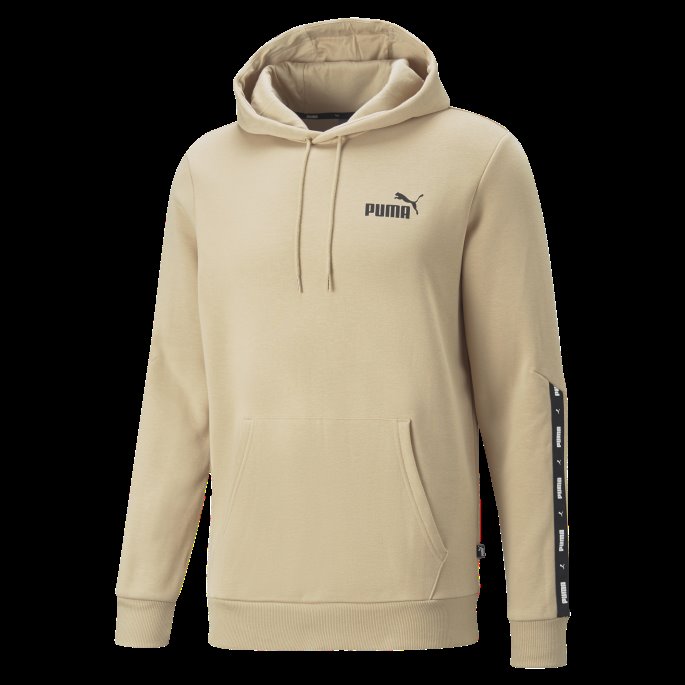 Essentials+ Tape Hettegenser For Menn Puma På Tilbud Lett Sand