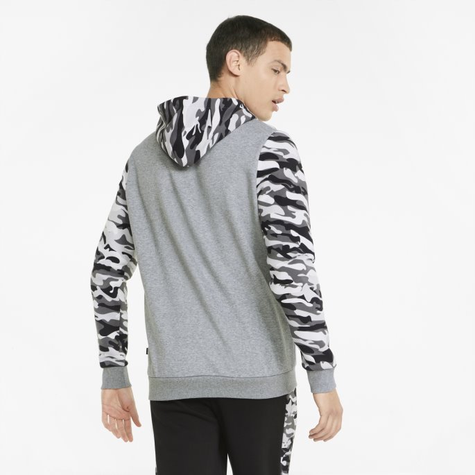 Essentials+ Kamuflasje Hettegenser For Menn Svart Puma På Salg