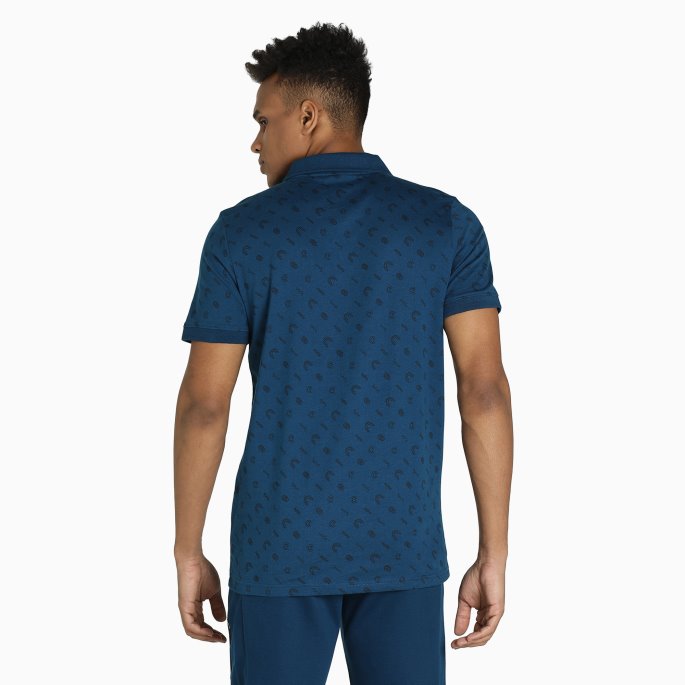 One8 Virat Kohli Aop Herre Polo Puma På Salg Sailing Blue