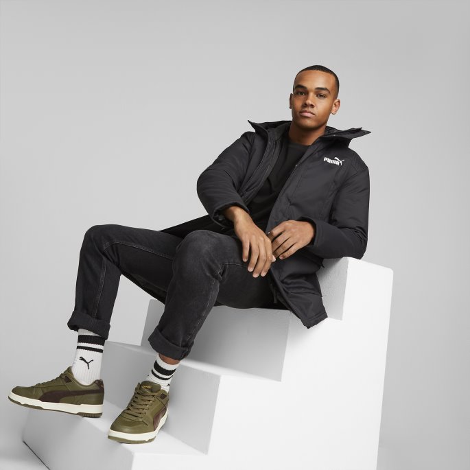 Puma På Tilbud Polstret Parka Herre Svart