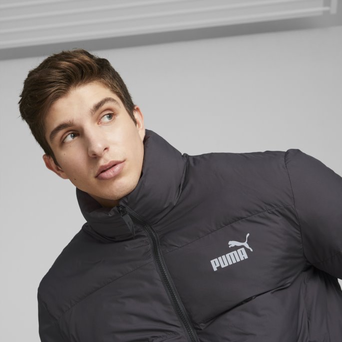 Svart Puma På Tilbud Essentials+ Pufferjakke Herre