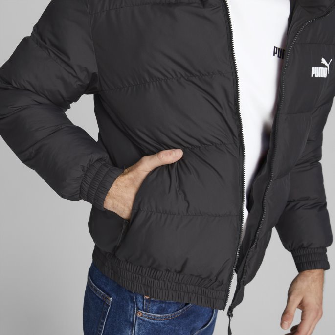 Svart Puma På Tilbud Essentials+ Pufferjakke Herre
