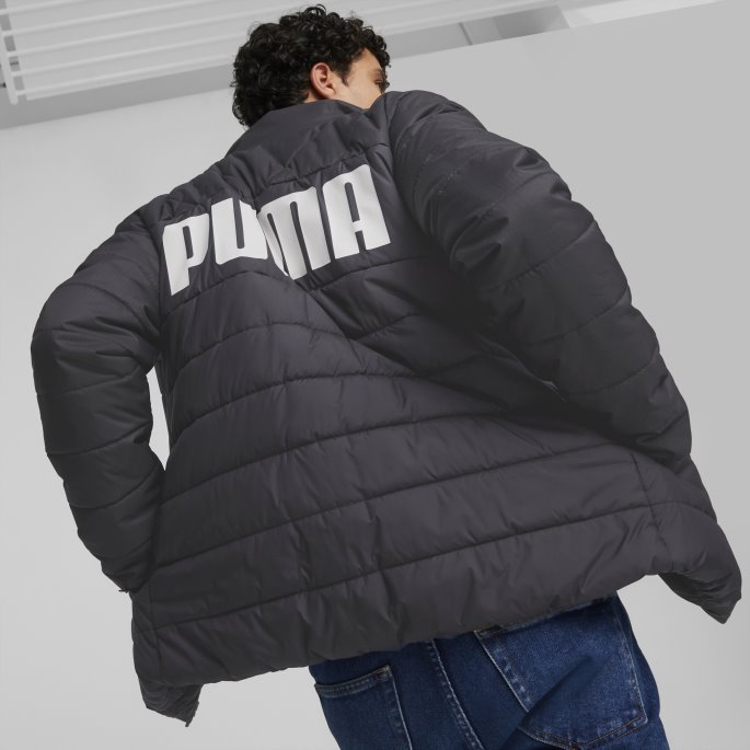 Essentials+ Vattert Jakke Herre Puma På Tilbud Svart