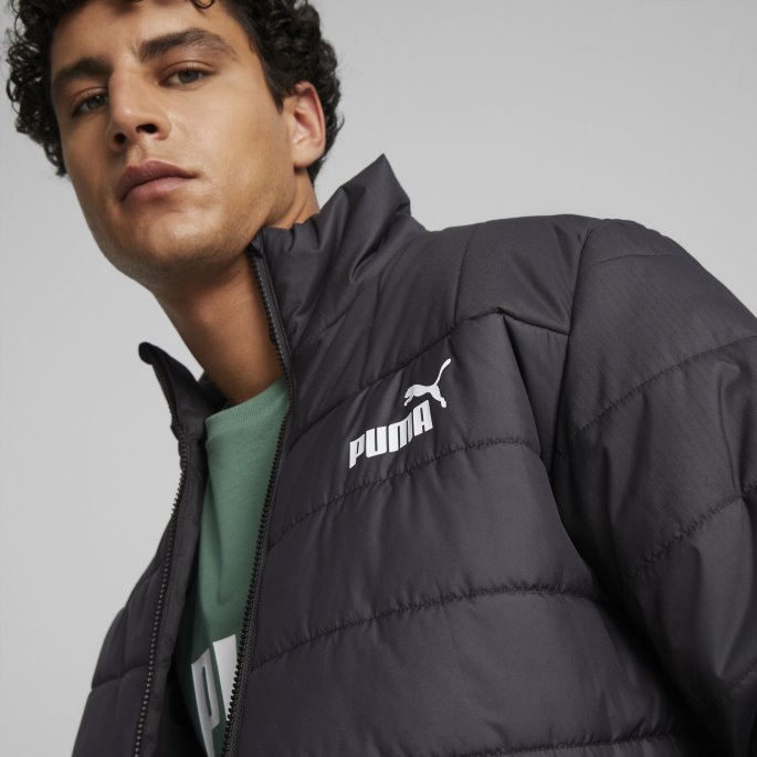 Essentials+ Vattert Jakke Herre Puma På Tilbud Svart