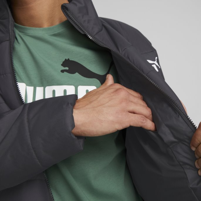 Essentials+ Vattert Jakke Herre Puma På Tilbud Svart