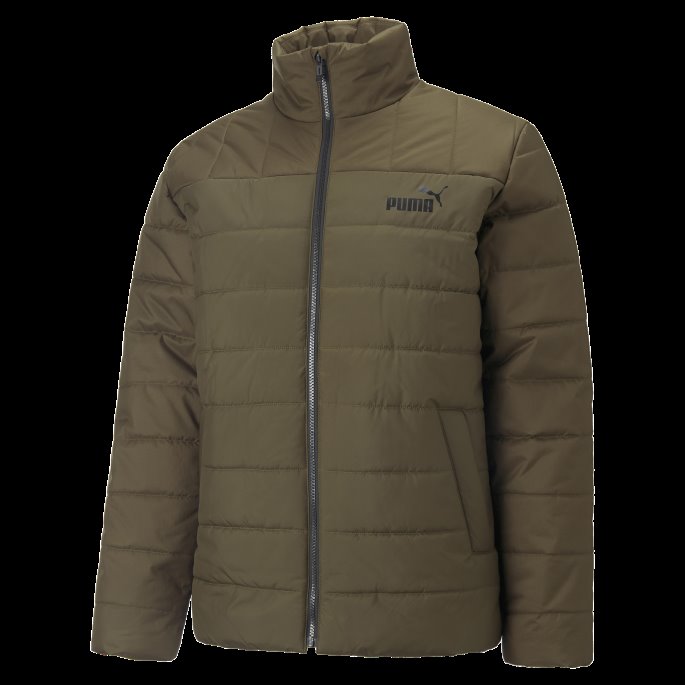 Puma På Salg Dyp Oliven Essentials+ Vattert Jakke Herre