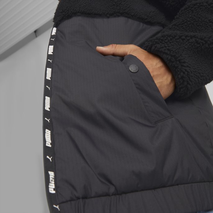 Puma På Tilbud Svart Sherpajakke For Menn