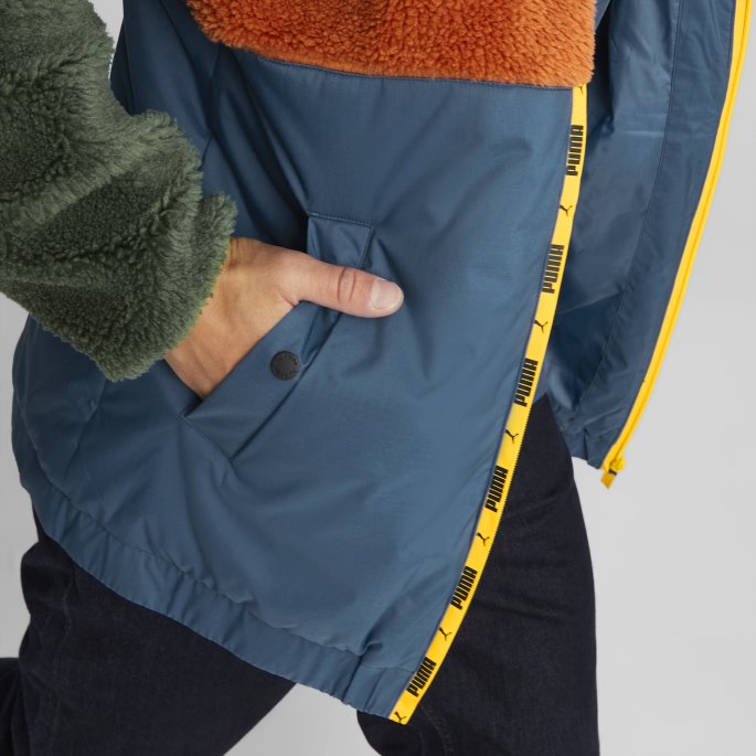 Herre Sherpajakke Varm Kastanje Puma På Salg