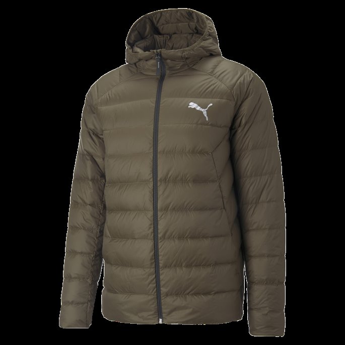 Packlite Dunjakke Menn Puma På Salg Dyp Oliven