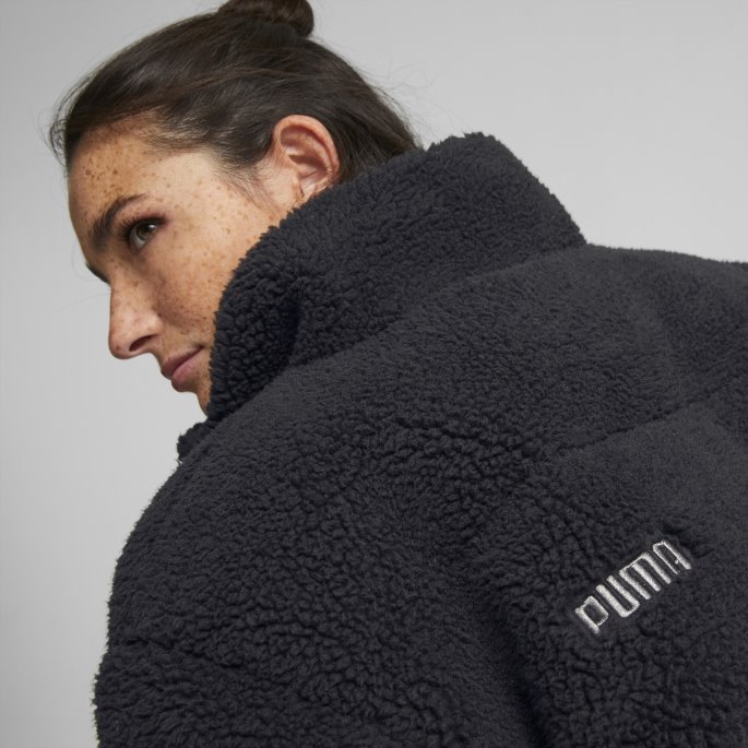 Svart Puma På Tilbud Sherpa Puffer Kvinner