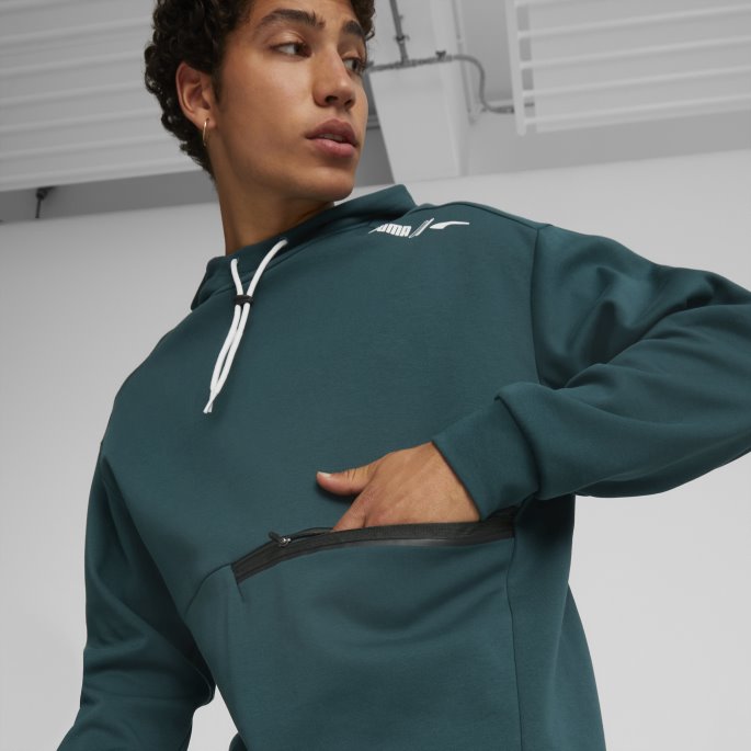 Puma På Tilbud Rad-cal Hettegenser For Menn Varsity Green