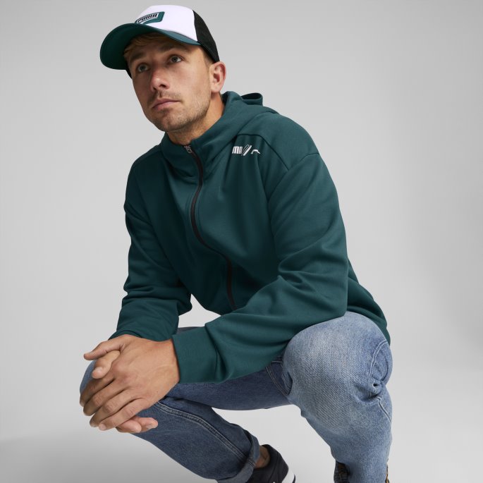 Rad-cal Hettegenser Med Full Glidelås Herre Varsity Green Puma På Tilbud