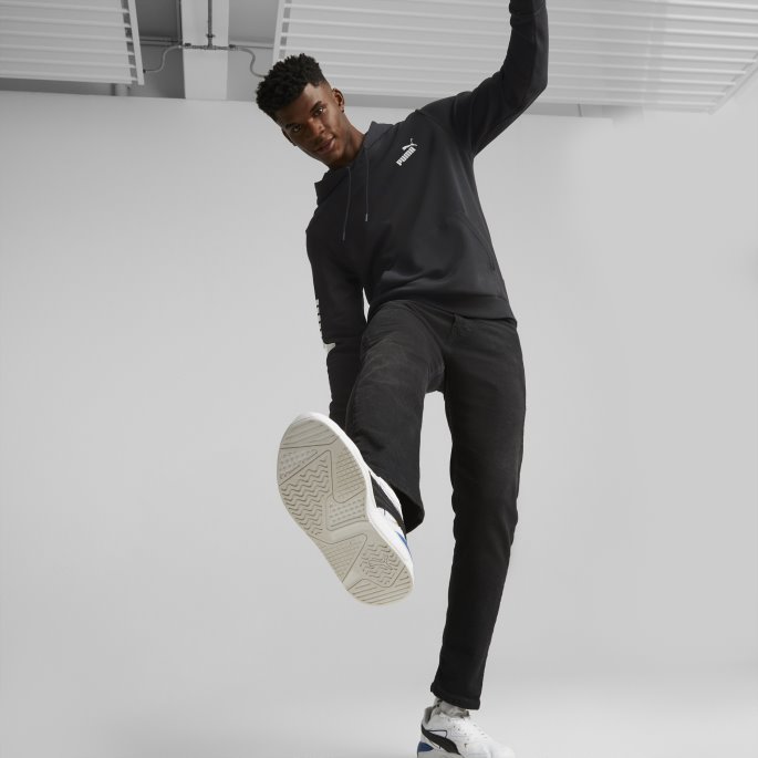 Puma På Tilbud Black Power Logo Hettegenser For Menn