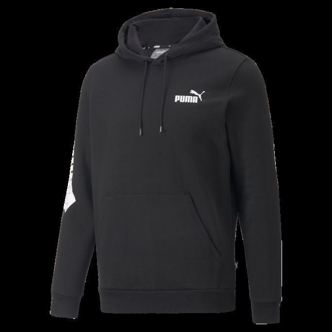 Puma På Tilbud Black Power Logo Hettegenser For Menn