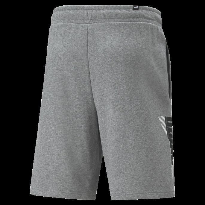 Puma På Tilbud Power Logo Shorts Herre Mellomgrå Lyng