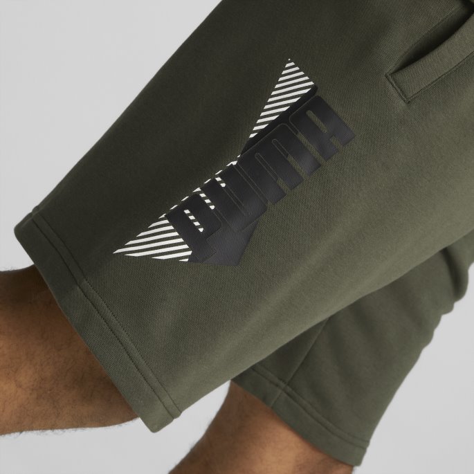 Puma På Salg Power Logo Shorts Menn Skogen Natt