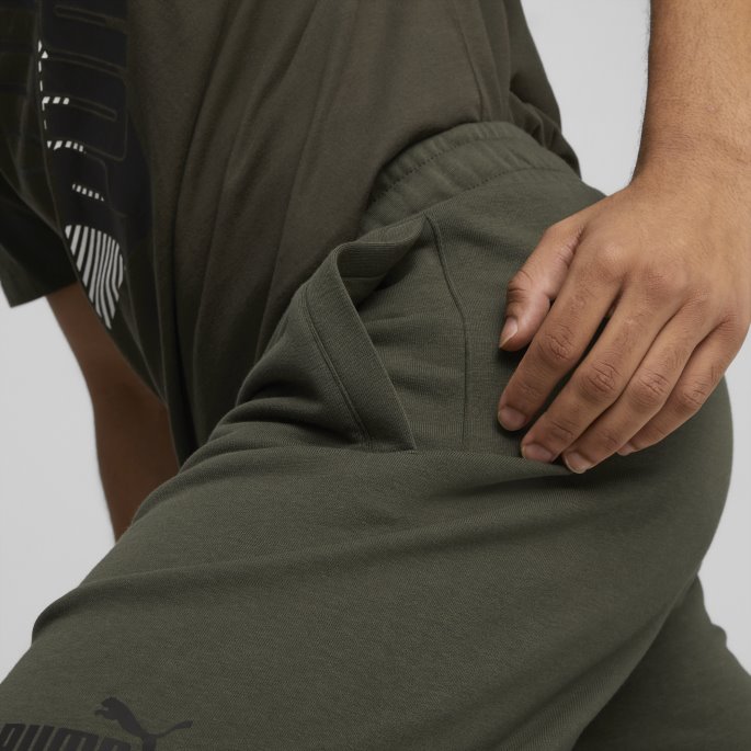 Puma På Salg Power Logo Shorts Menn Skogen Natt