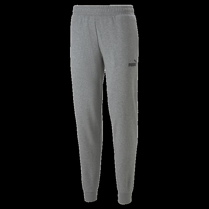 Puma På Tilbud Mellomgrå Heather Power Logo Joggebukse Herre