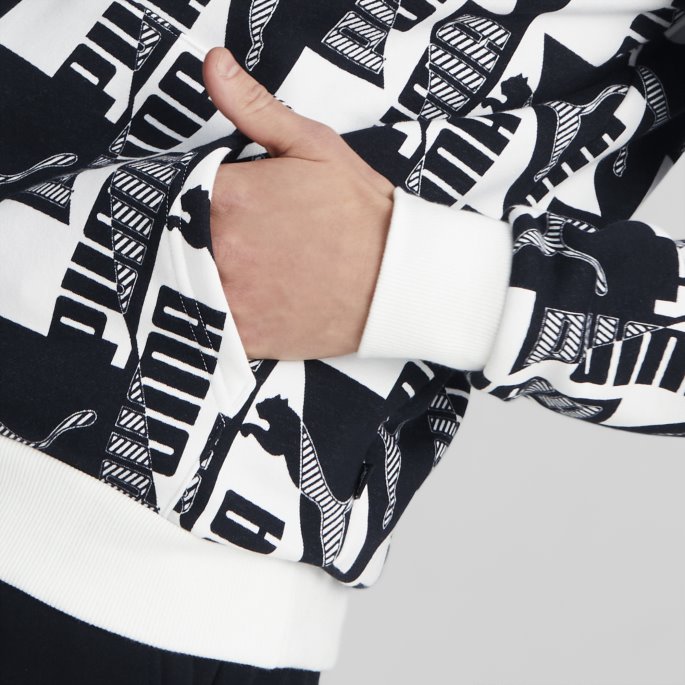 Puma På Tilbud White Power Trykt Hettegenser Herre