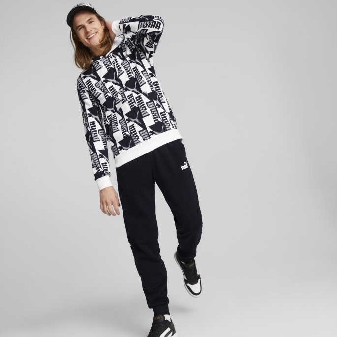 Puma På Tilbud White Power Trykt Hettegenser Herre