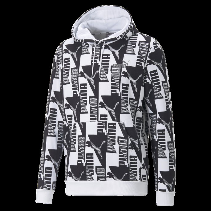 Puma På Tilbud White Power Trykt Hettegenser Herre
