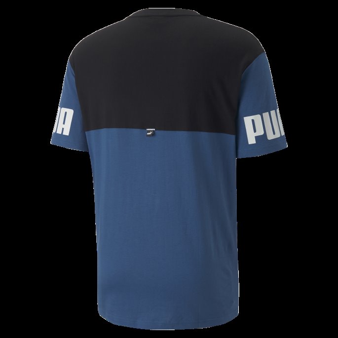 Lake Blue Power Colourblock Tee Menn Puma På Tilbud