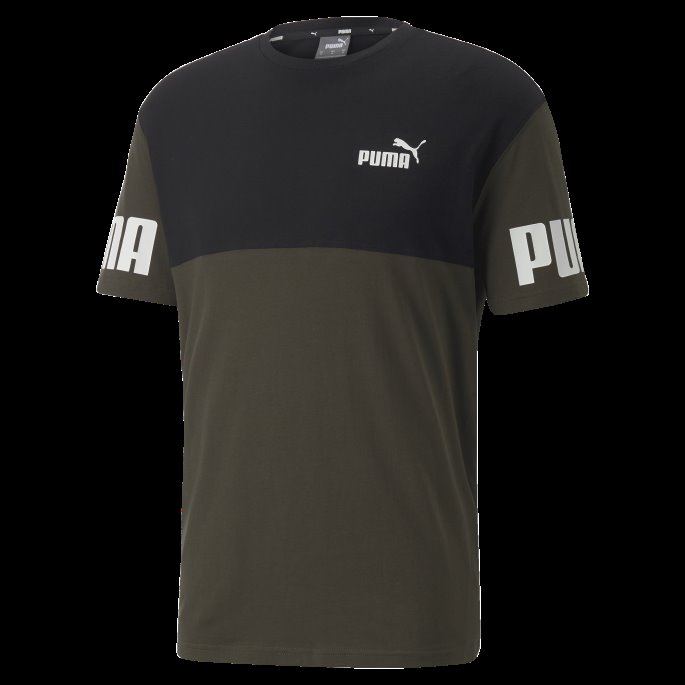Forest Night Power Colourblock Tee Menn Puma På Tilbud