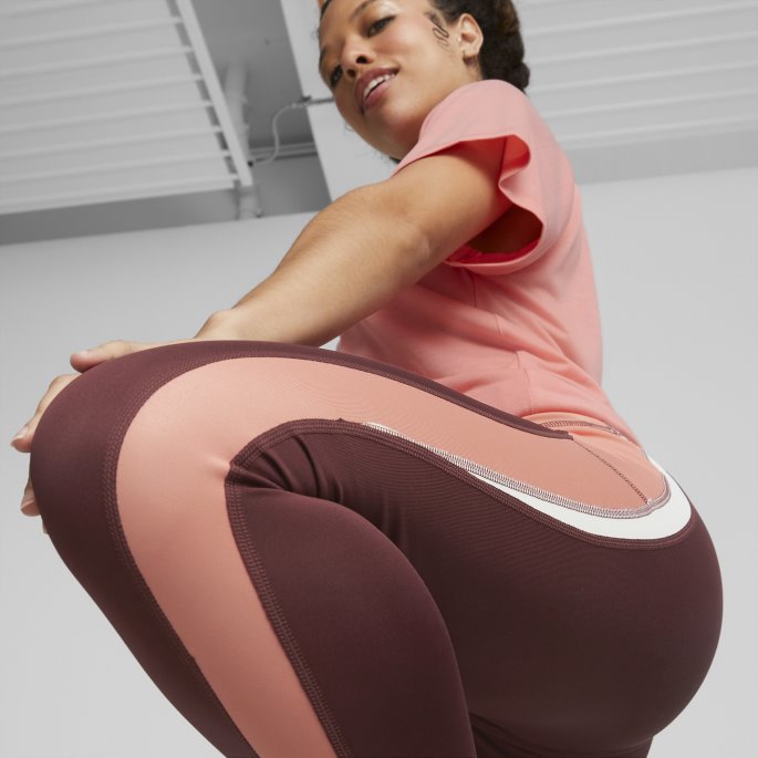 Aubergine Evostripe Leggings For Kvinner Puma På Salg