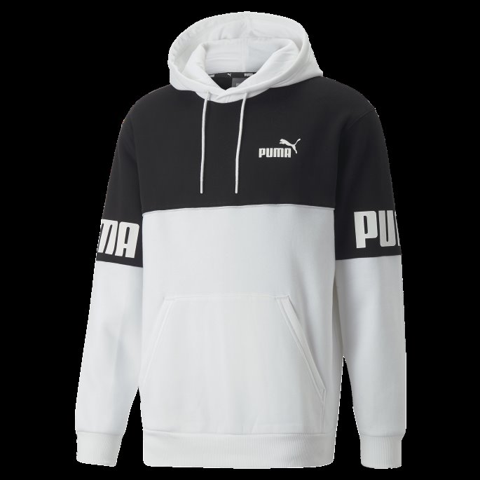 Power Colourblock Hettegenser Herre Puma På Tilbud Hvit