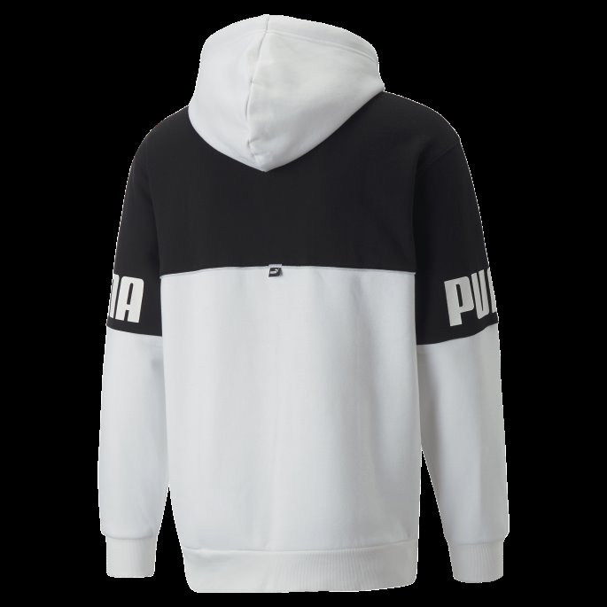 Power Colourblock Hettegenser Herre Puma På Tilbud Hvit