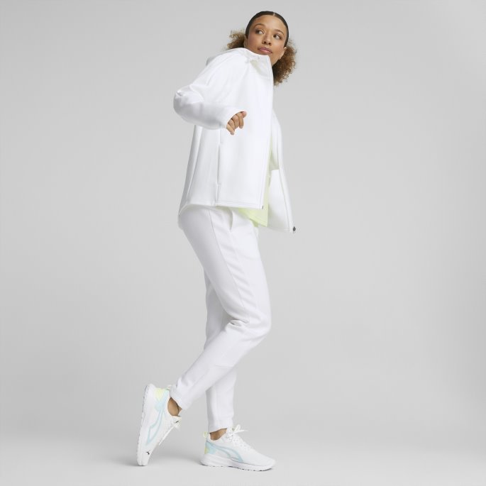 Puma På Tilbud Evostripe Hettegenser For Kvinner Med Full Glidelås Hvit