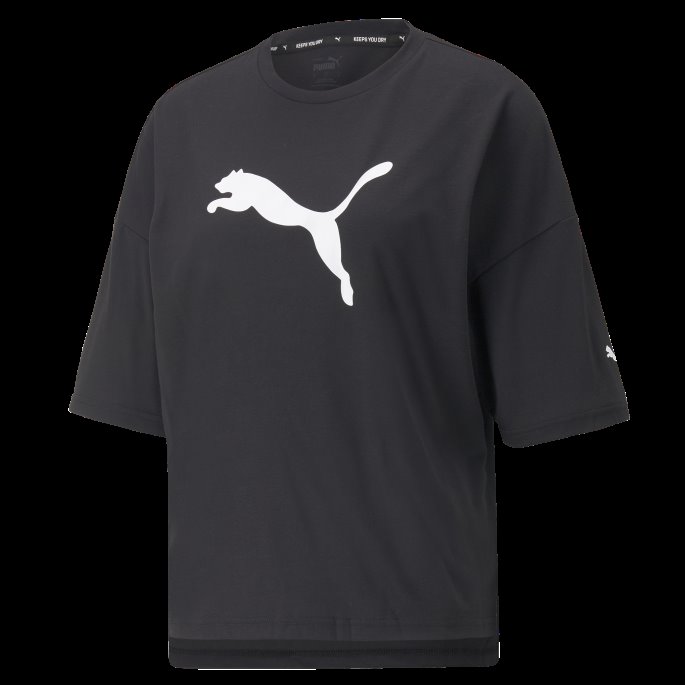 Svart Moderne Sport Mote T-skjorte Kvinner Puma På Salg
