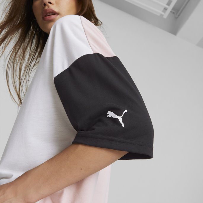 Moderne Sport Mote T-skjorte Kvinner Puma På Salg Hvit-rose Kvarts
