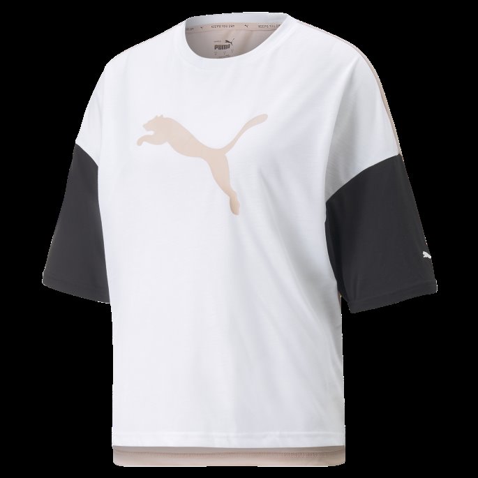 Moderne Sport Mote T-skjorte Kvinner Puma På Salg Hvit-rose Kvarts