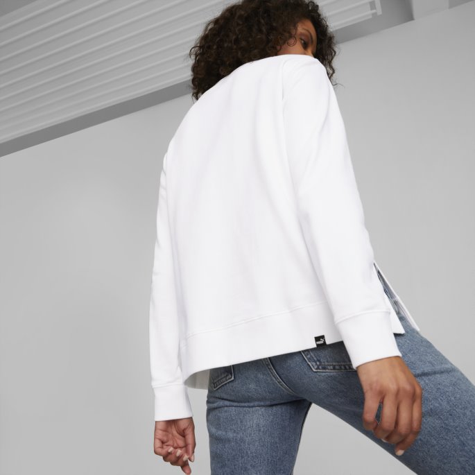 Her Crew Neck Damegenser Hvit Puma På Salg