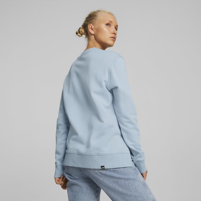 Puma På Salg Hennes Crew Neck Damegenser Blå Vask