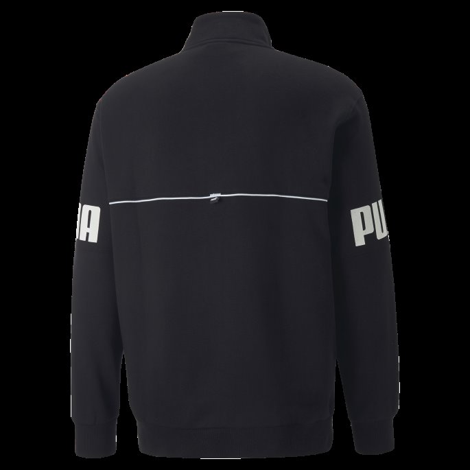 Puma På Tilbud Power Sweatshirt Med Halv Glidelås Herre Svart